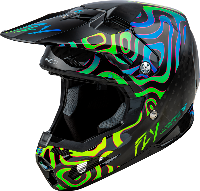 Fly Racing Adult Formula S Carbon Protocol MX ATV Off-Road Riding Helmet, DOT/FMVSS 218 Approved