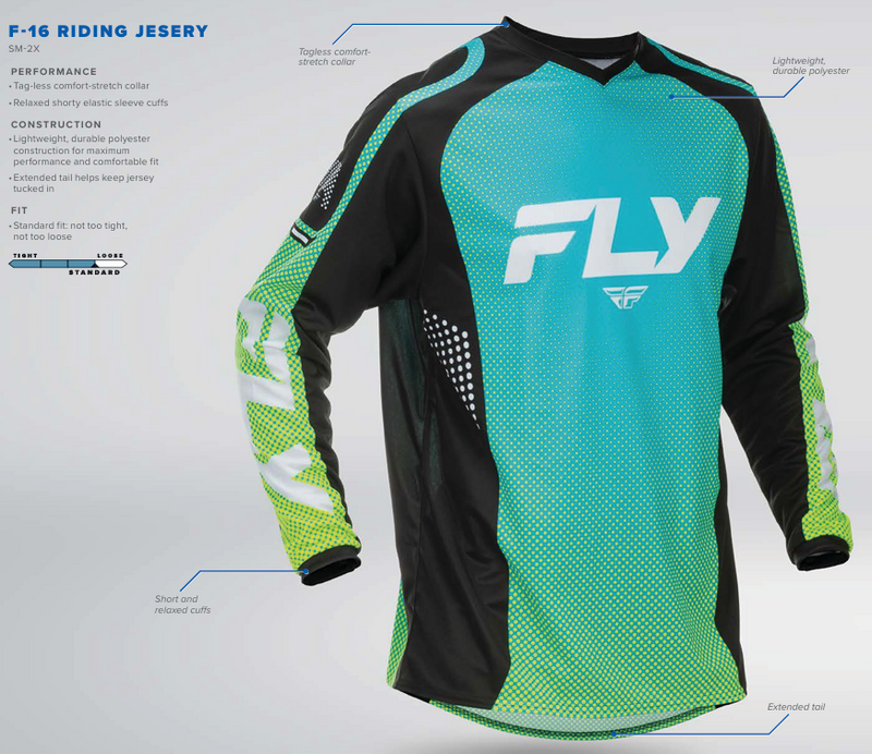 New 2026 Fly Racing F-16 Moto Gear Set - Pant and Jersey Combo