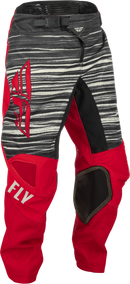 Fly Racing Youth Kinetic Wave Pants (Red/Grey, 18)