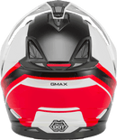 GMAX GM-11 Dual Sport Helmet (Black/White/Red, X-Small)