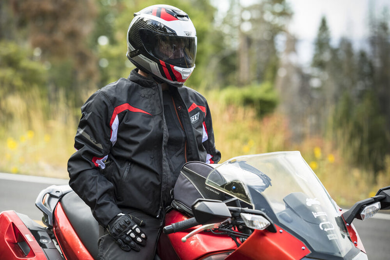 Fly Racing Butane Jacket (Black/White/Red, Medium)