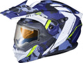 ScorpionEXO AT950 Cold Weather Adventure Modular Helmet With Electric Shield (Matte Blue, Medium)