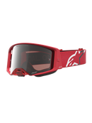 Alpinestars Supertech Vesta Goggles - Red Fluo/Chrome - Mirror Silver Lens