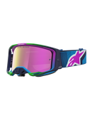 Alpinestars Vision 8 Maven Goggles - Blithe Blue/Purple - Mirror Pink Lens