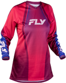 Fly Racing Women's F-16 Jersey  (Pink/Purple/White, Large)