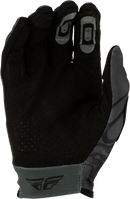 Fly Racing Lite Dark Series Gloves (Grey/Black, X-Large)