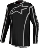 Alpinestars Fluid Apex V2 Motocross Jersey (Black Silver, Medium)