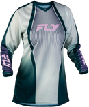 Fly Racing Women's F-16 Jersey  (Green/Purple/Pink, Large)