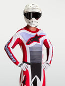Alpinestars Techstar Maven Jersey (Fire Red White Lavender Black, Small)