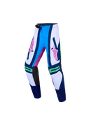 Alpinestars Youth Supertech Maven Pants (White Blithe Blue Green Fluo, 22)