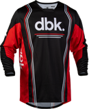 Fly Racing Men's Kinetic DBK Jersey  (Black/Red/White, XX-Large)