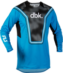 Fly Racing Men's Evolution DST DBK Jersey  (Blue/Black/White, Large)
