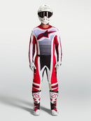 Alpinestars Techstar Maven Jersey (Fire Red White Lavender Black, Small)