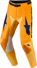 Alpinestars Racer Amber Motocross Pants (Orange Gold Deep Blue, 40)