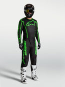 Alpinestars Fluid Apex V2 Motocross Jersey (Black Green Fluo, XX-Large)