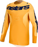 Alpinestars Racer Amber Motocross Jersey (Orange Gold Deep Blue, Small)