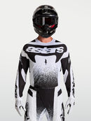 Alpinestars Techstar Swan Motocross Jersey (White Black, Small)
