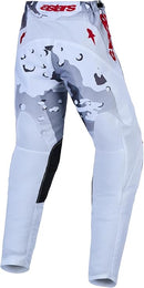 Alpinestars Youth Fluid Lone Motocross Pants (Gray Camo White Fire Red, 28)
