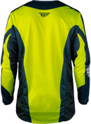 Fly Racing Men's Kinetic Fade Jersey  (Hi-Vis/Navy/White, Large)