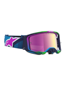 Alpinestars Vision 8 Maven Goggles - Blithe Blue/Purple - Mirror Pink Lens