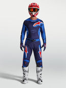 Alpinestars Racer Hunt Motocross Pants (Strong Blue Deep Blue Fire Red, 36)
