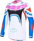 Alpinestars Supertech Dyna Jersey (White Blithe Blue Black Purple, Small)
