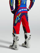 Alpinestars Fluid Drag Motocross Pants (Blue Navy Fire Red White, 34)