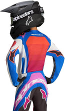 Alpinestars Youth Supertech Maven Jersey (White Hot Coral Blithe Blue, XL)