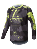 Alpinestars Racer Hollow Jersey (Dark Camo/Yellow Fluo, Large)