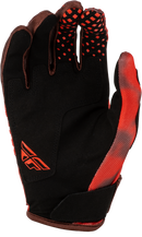 Fly Racing Kinetic Blur Gloves (Red/Maroon, Medium)