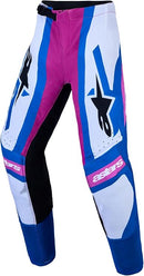 Alpinestars Youth Supertech Maven Pants (White Hot Coral Blithe Blue, 26)