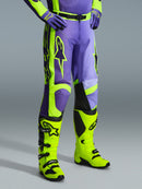 Alpinestars Racer Portl Motocross Pants (Purple Yellow Fluo, 28)