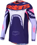 Alpinestars Supertech Dyna Jersey (Light Violet Deep Purp Pink Fl, Small)