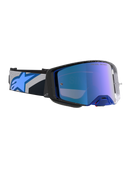 Alpinestars Supertech Hiten Goggles - Black/Blithe Blue - Mirror Blue Lens