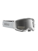 Alpinestars Vision 8 Amber Goggles - White/Silver - Mirror Silver Lens