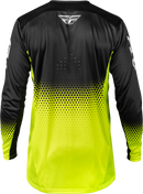 Fly Racing Youth Rayce Bicycle Jersey (Hi-Vis/Black/White, Youth Medium)