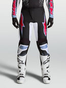 Alpinestars Fluid Drag Motocross Pants (Blk White Light Blue Red Fluo, 34)