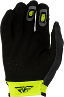 Fly Racing Youth Lite Flake Gloves (Grey/Hi-Vis/Black, YS)