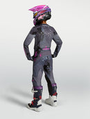 Alpinestars Youth Fluid Lone Motocross Jersey (Gray Camo Purple, X-Large)