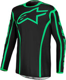 Alpinestars Fluid Apex V2 Motocross Jersey (Black Green Fluo, XX-Large)