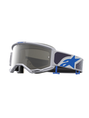 Alpinestars Vision 5 Drag Goggles - Light Lilac/Blue - Mirror Silver Lens