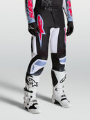 Alpinestars Fluid Drag Motocross Pants (Blk White Light Blue Red Fluo, 30)