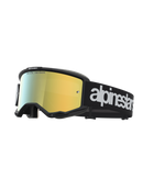 Alpinestars Vision 5 Hone Goggles - Black/White - Mirror Gold Lens