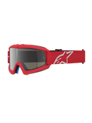 Alpinestars Vision Youth Vesta Goggles - Red Fluo/Chrome - Mirror Silver Lens