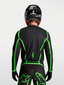 Alpinestars Fluid Apex V2 Motocross Jersey (Black Green Fluo, Small)