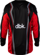 Fly Racing Men's Kinetic DBK Jersey  (Black/Red/White, XX-Large)