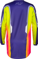 Fly Racing Youth F-16 Jersey  (Purple/Red/Yellow, Youth Large)