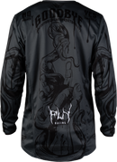 Fly Racing Men's Kinetic Dark Series Jersey  (Grey/Black, X-Large)