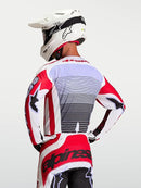 Alpinestars Techstar Maven Jersey (Fire Red White Lavender Black, Small)