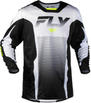 Fly Racing Men's Kinetic Fade Jersey  (White/Black/Hi-Vis, Medium)